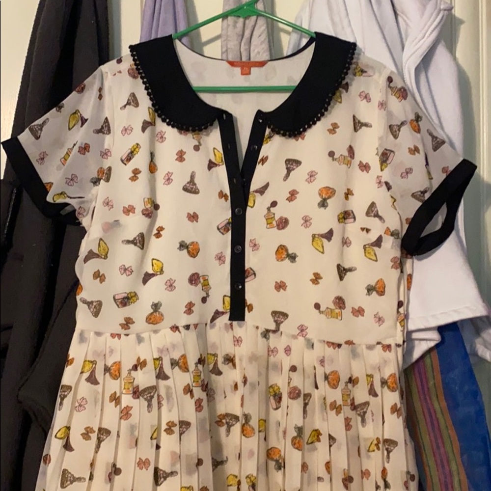 Modcloth Collared Perfume Dress